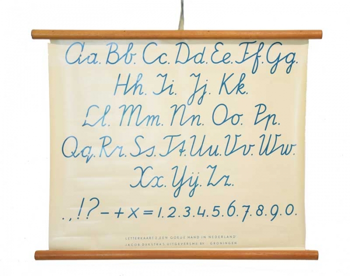 Vintage paper letter school chart nr. 13