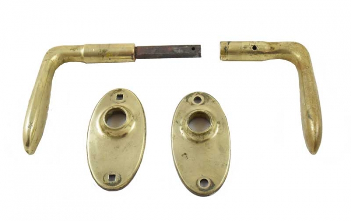 Antique brass door handles b. d 3