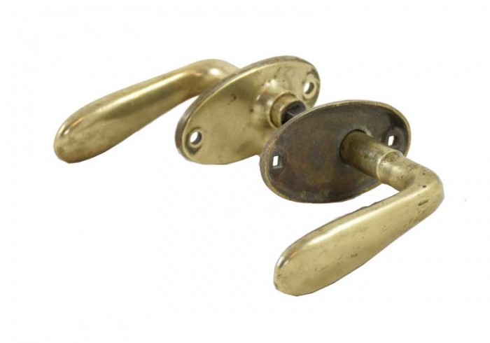 Antique brass door handles b. d 3