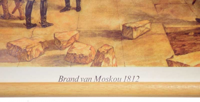 School chart Brand van Moskou 1812