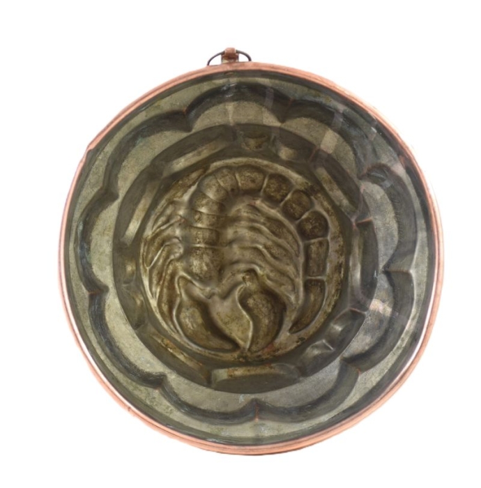 Vintage copper baking mold kk. p 15
