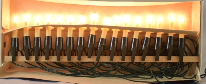 Vintage Narva Christmas tree lights k. l 1