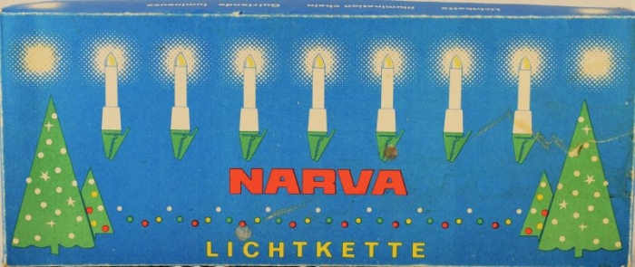 Vintage Narva Christmas tree lights k. l 1