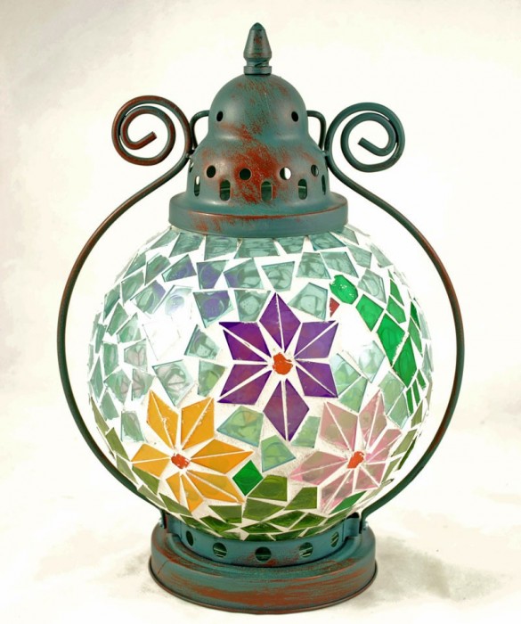 Tiffany lamp turkoois
