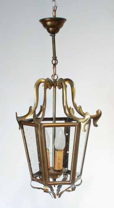 Brass Lantern V D 12 Smeerling Antiques