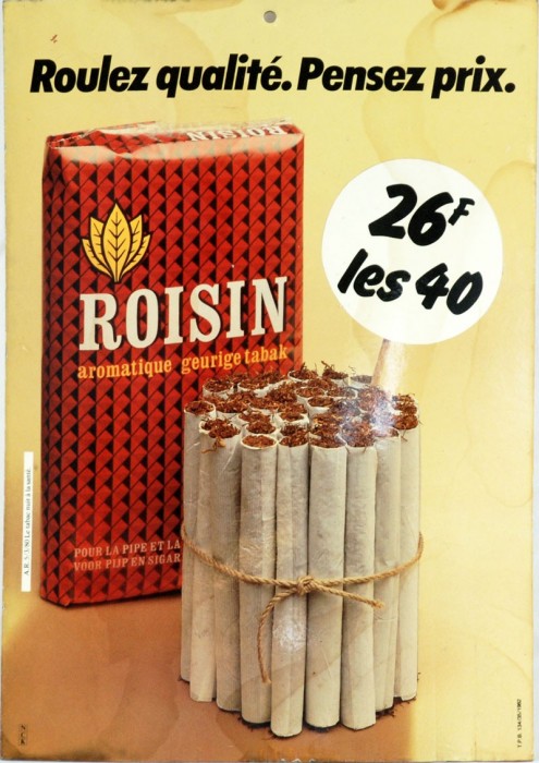 Roisin tabak karton reclame c. r 12