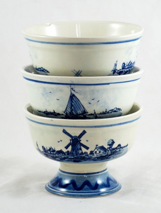 Drie kommen Delft Blue ag. k 14