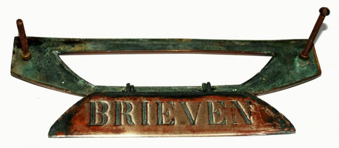 Antique letter plate b. d 1
