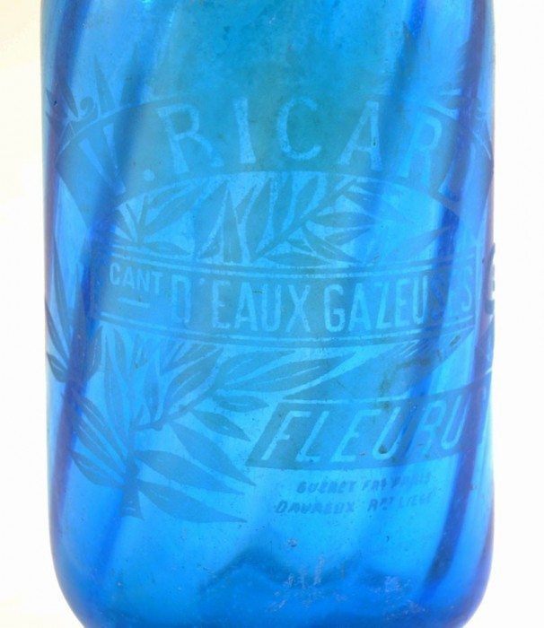 Sifon fles blauw gk d 5 gereserveerd