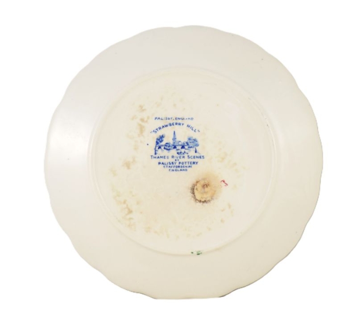 Vintage Staffordshire Palissy England butter dish kk. s 5