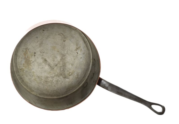 Vintage copper saucepan with lid kk. p 18