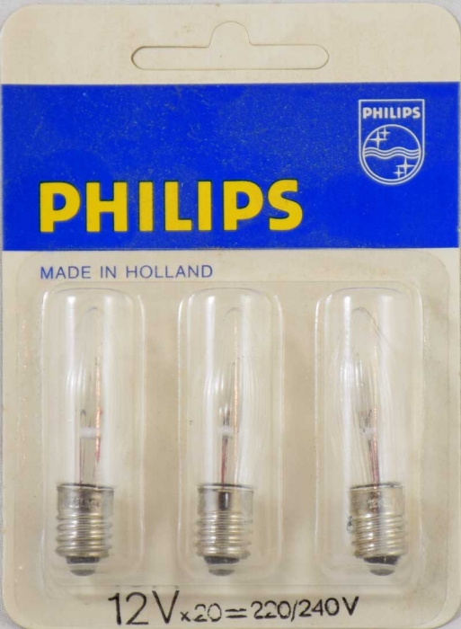 Philips reservelampjes 12 Volt
