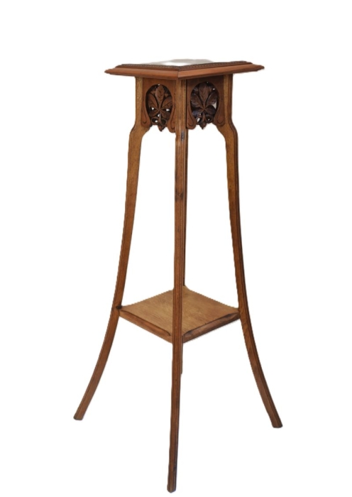 Antique high plant stand