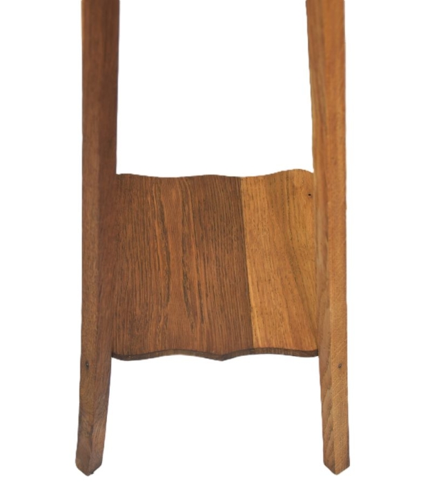 Antieke hoge houten plantentafel