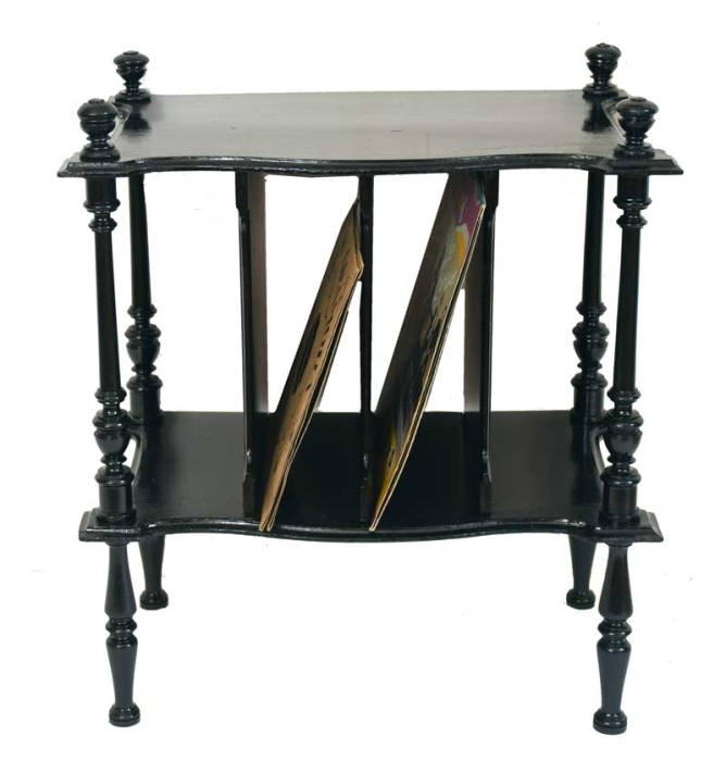 Antique record album cabinet
