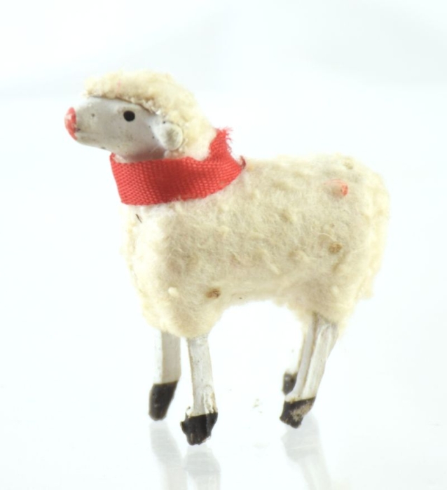 Antiek klein Putz schaapje k. d 33 Antiek klein Putz schaapje k. d 33