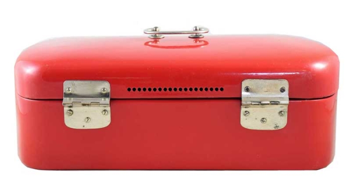 Emaille vintage broodtrommel e. rd 2