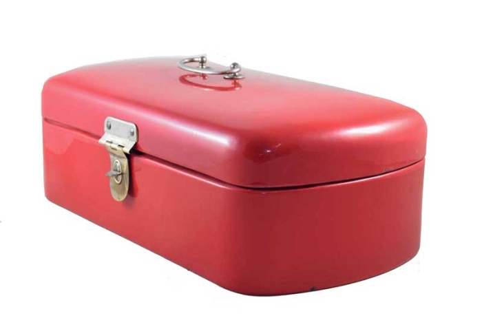 Emaille vintage broodtrommel e. rd 2