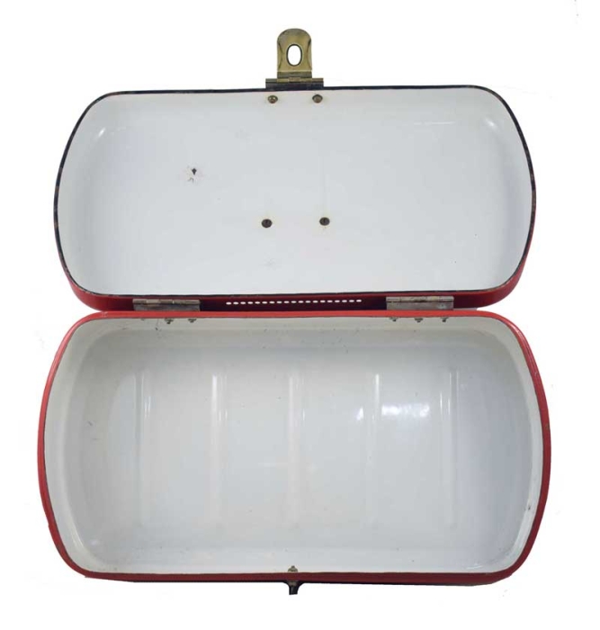 Emaille vintage broodtrommel e. rd 2