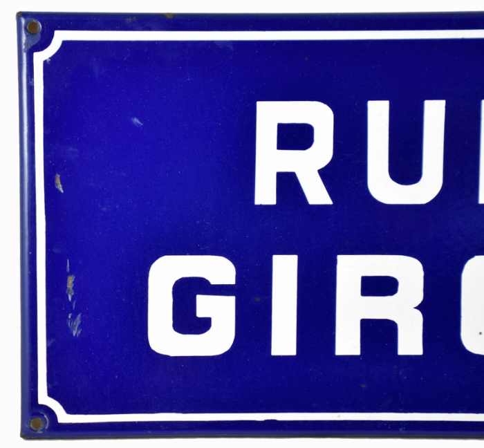Rue Girot straatnaambord