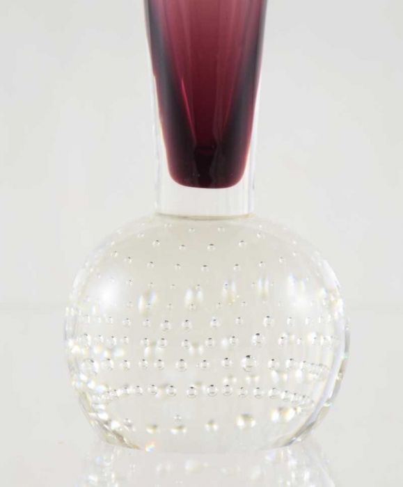 Vintage glass bubble vase