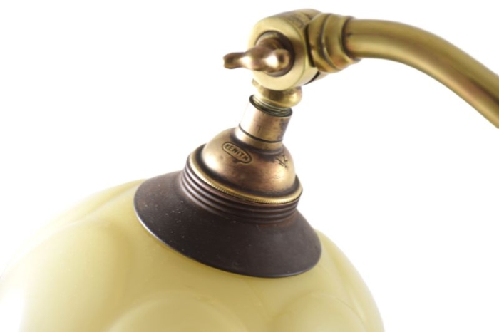 Antique brass Edwardian table lamp v. sl 14