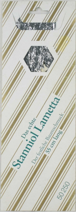 Vintage stanniol lametta tinsel silver k. s 11