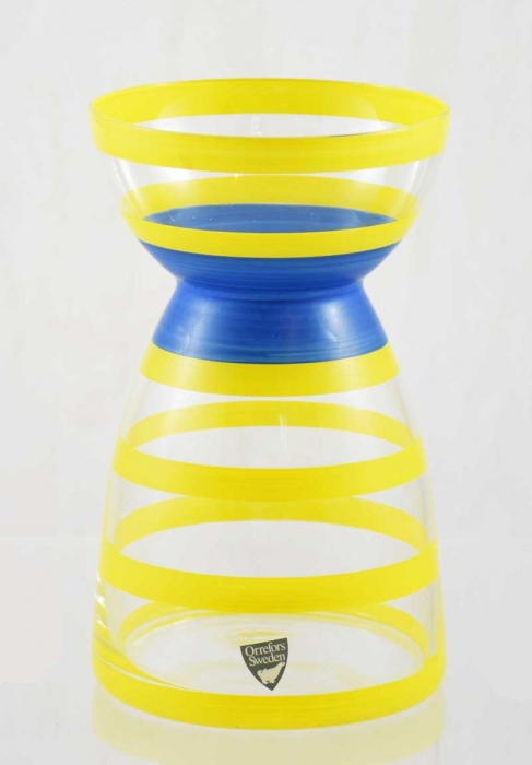 Orrefors Sweden glass bulb vase