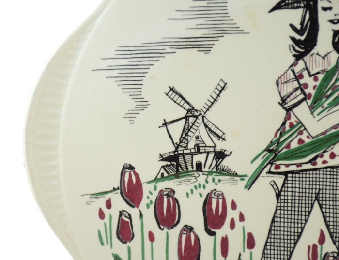 Vintage Limburg Dom-Keramik Staffel serving dish