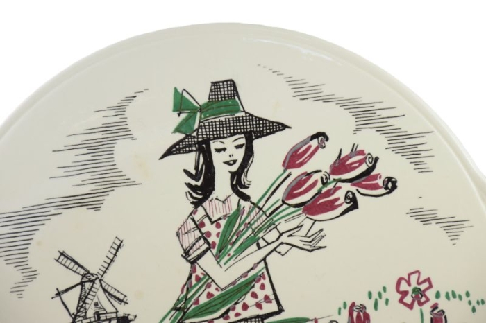 Vintage Limburg Dom-Keramik Staffel serving dish