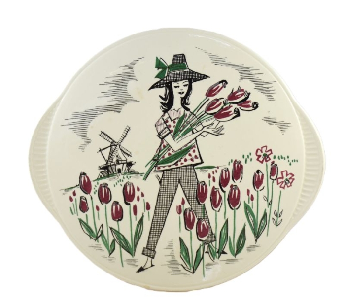 Vintage Limburg Dom-Keramik Staffel serving dish