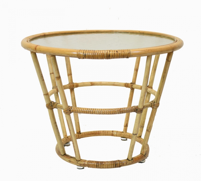 Vintage rattan bamboo  table