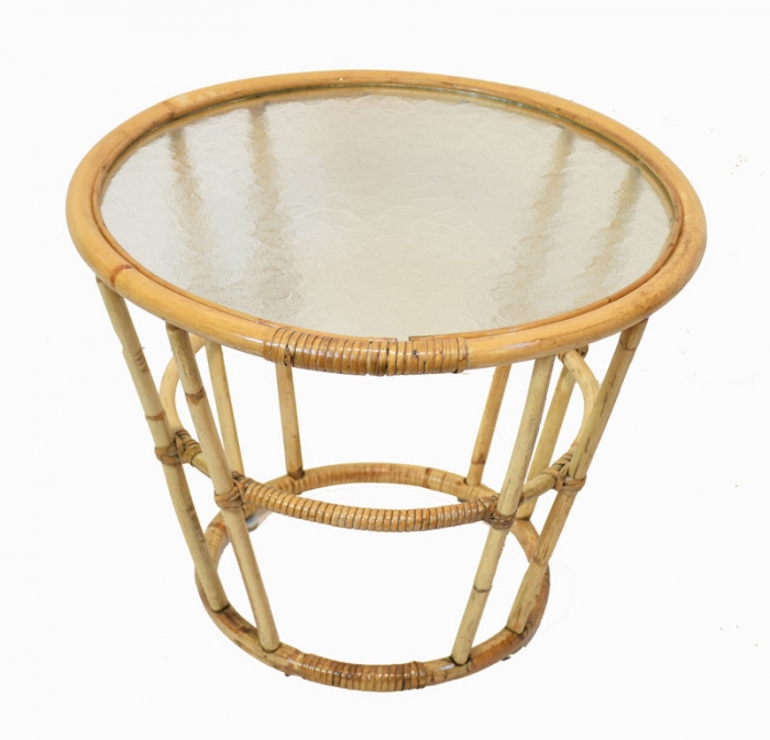 Vintage rattan bamboo  table