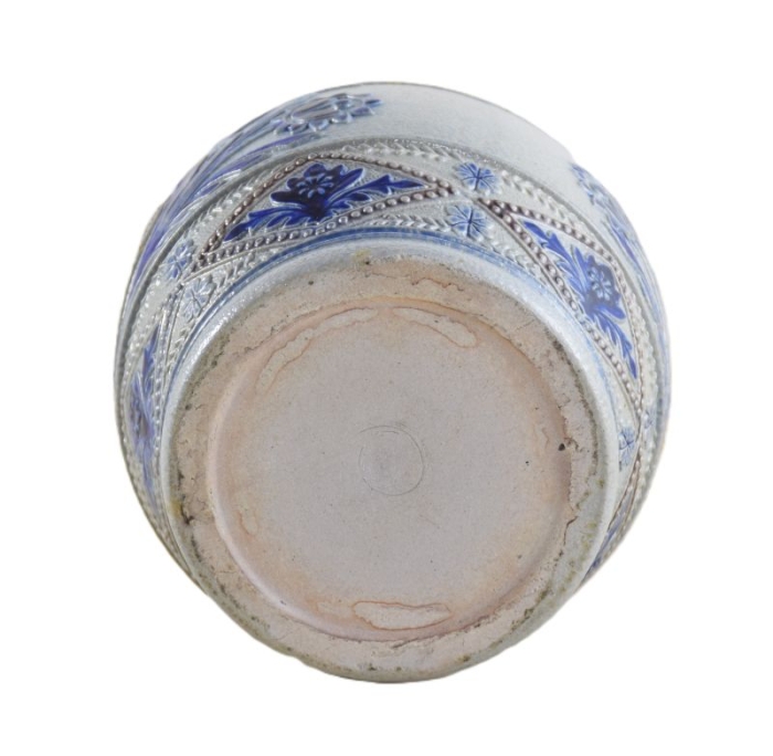 Vintage French stoneware kichen storage pot Tapioca