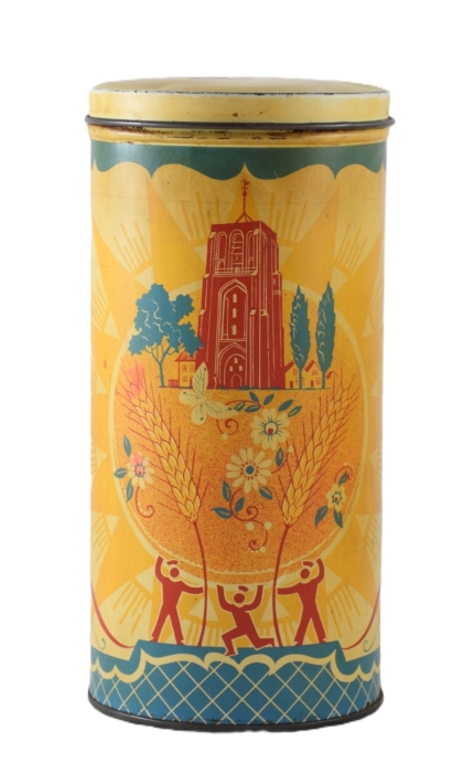 Vintage Dutch beschuit biscuit rusk tin c. b 7