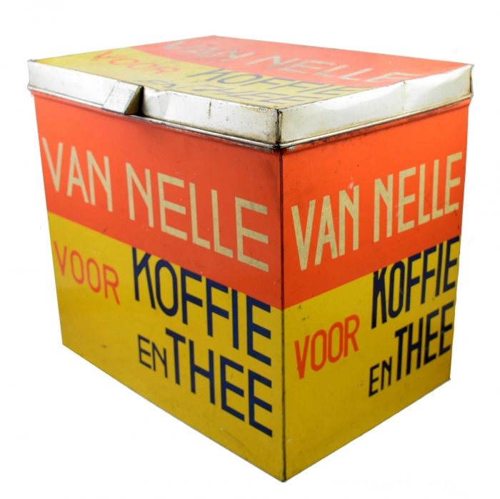 Van Nelle voor Koffie en Thee groot winkelblik