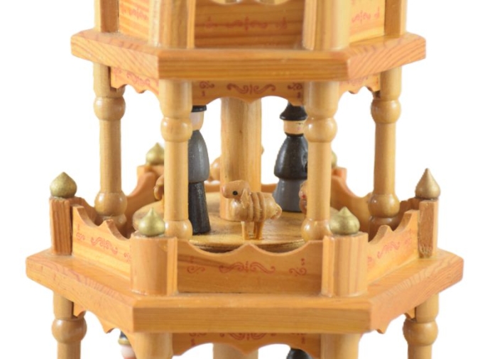 German Nativity pyramid carrousel 4 - tier k. d 19