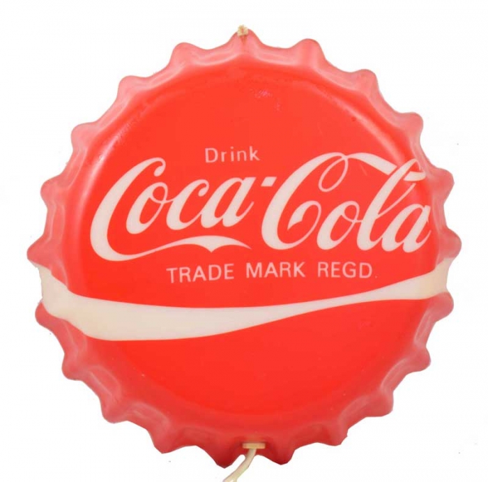 Coca Cola plastic wall advertisement light sign