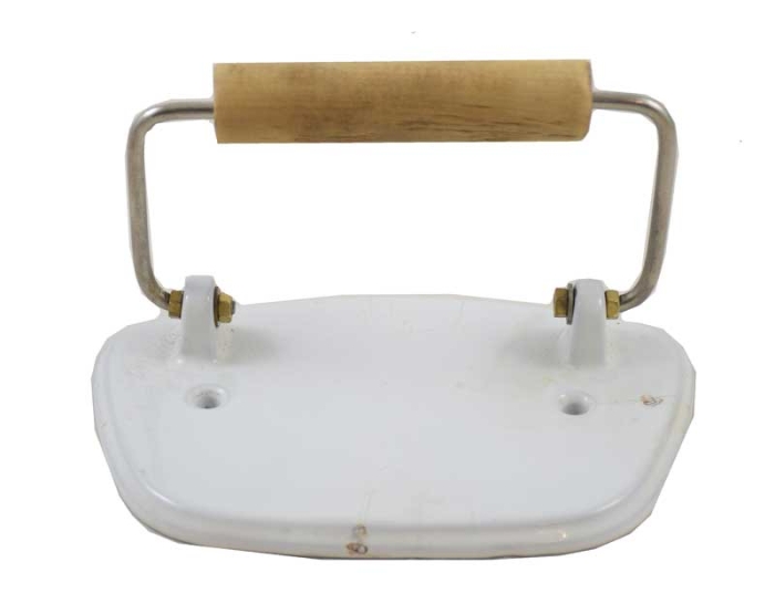 Antieke wc rol houder wit emaille