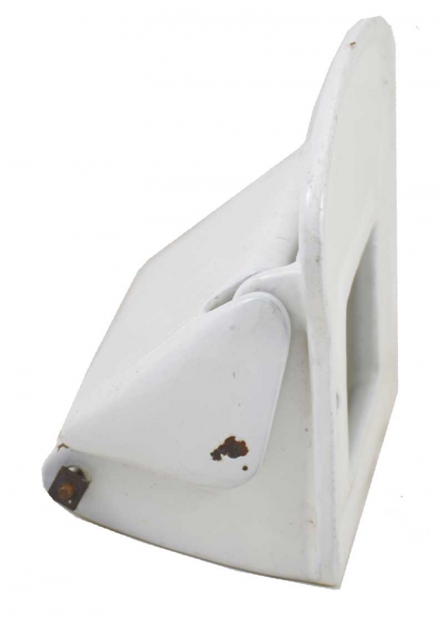 Antique white enamel toiletpaper holder