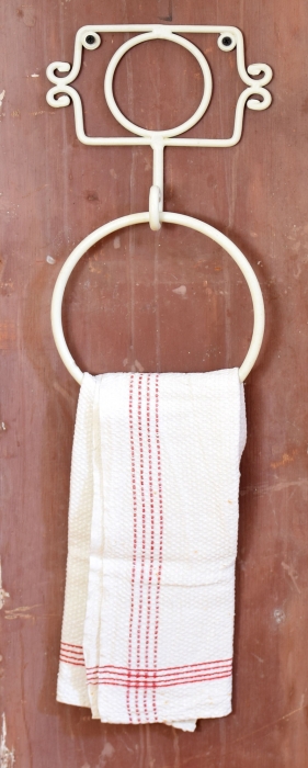 Toilet paper holder and towel ring