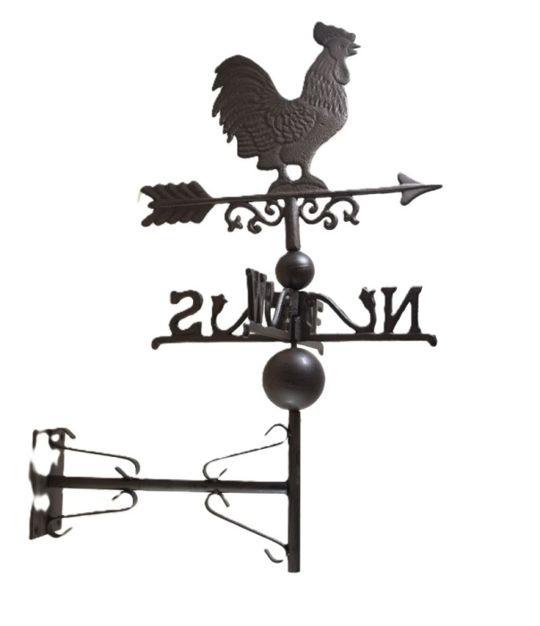 Cast iron wall weathervane