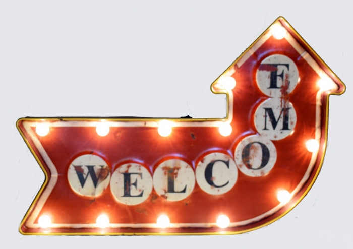 Welcome light sign