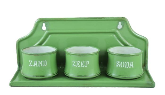 Vintage Dutch kitchen utility/laundry rack green enamel e. rg 5 Vintage Dutch kitchen utility/laundry rack green enamel e. rg 5
