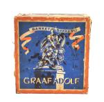 Vintage medium-sized retailers tin Graaf Adolf Winschoten