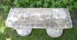 Concrete garden bench