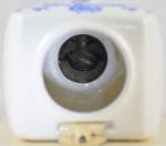 Vintage wand koffiemolen met blauwe windmolen nr. 5
