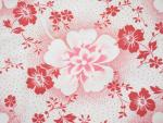 Beddenkleed rood gebloemd t. b 11