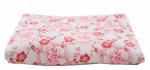 Beddenkleed rood gebloemd t. b 11