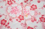 Beddenkleed rood gebloemd t. b 11